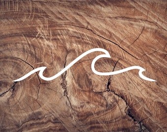 Ocean Wave Vinyl Decal - Vinyl Sticker, Wave Decal, Ocean Decal, Car Window Decal, Laptop Sticker, Yeti Decal, Tumbler Decal, Macbook Decals