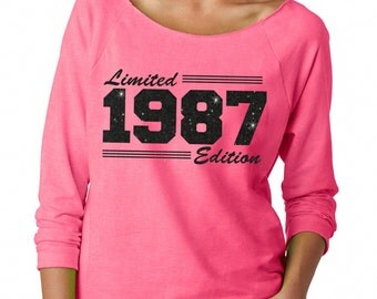 30th Birthday Shirt, Thirty Shirt, Womens Birthday Shirt, 30th Birthday For Her, Thirty Birthday, 30 th Birthday, Limited 1987 Edition