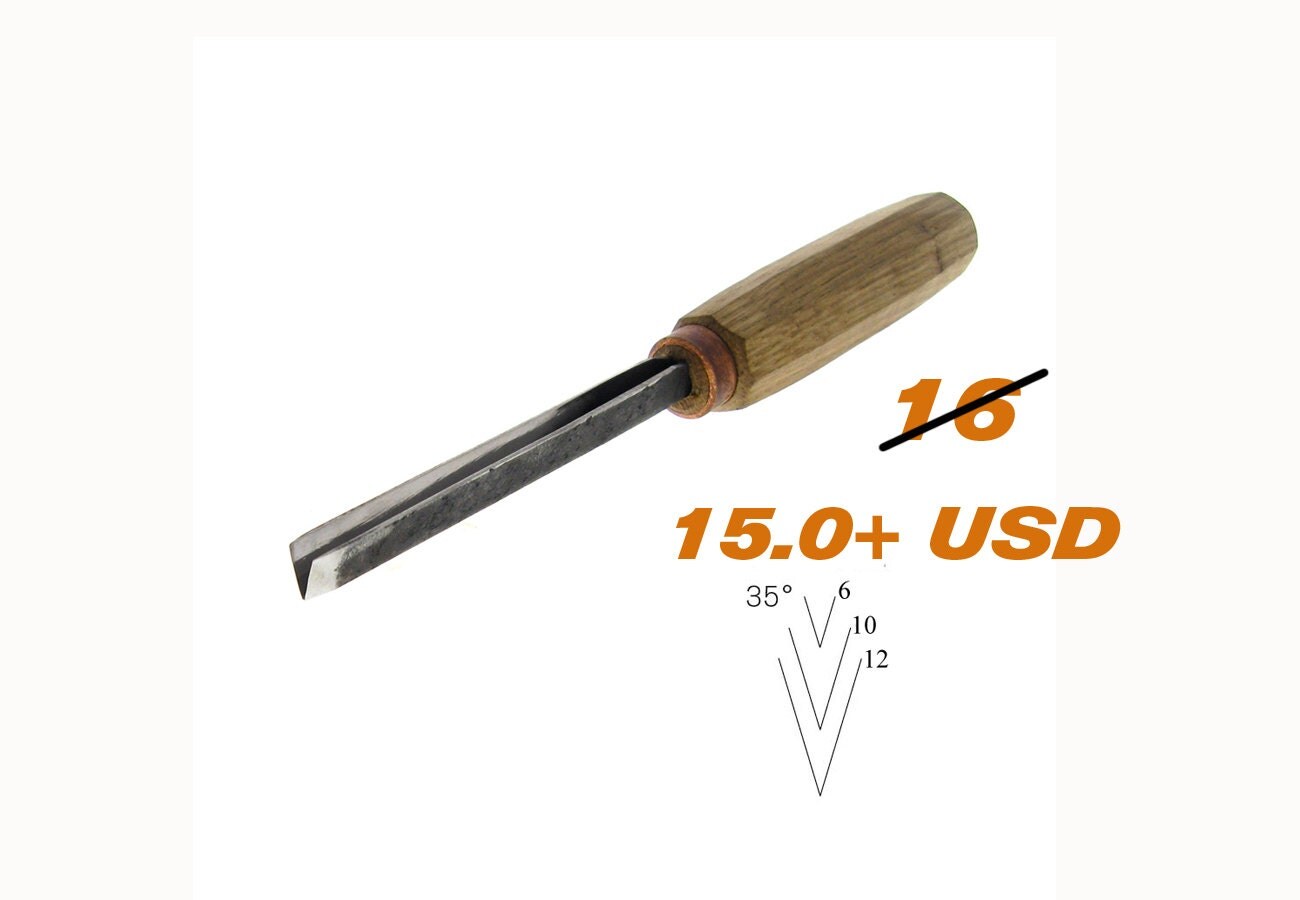 Wood carving chisels Vchisel chisels wood by WoodCarvingTools