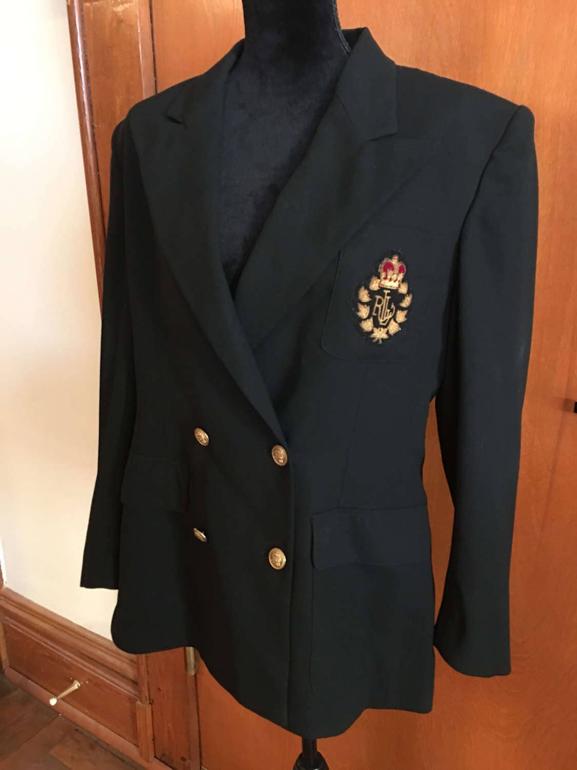 Ralph Lauren Vintage Ladies Crested Blazer NWOT