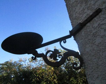 Impressive Pair MEDIEVAL Château WROUGHTIRON SCONCES / Candles 1880 Rarest Ever Fer Forgé Ancien Appliques d'angle