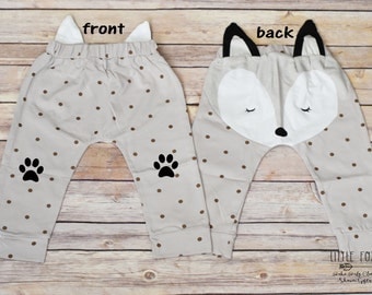 Boho Baby Clothes, Baby Boy Clothes, Baby Pants, Fox Pants, Baby Boy Clothes, Toddler Pants