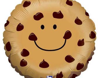 Chocolate Chip Cookie Balloon-Foil Balloon- Cookie Monster Birthday Party-Balloon Decorations