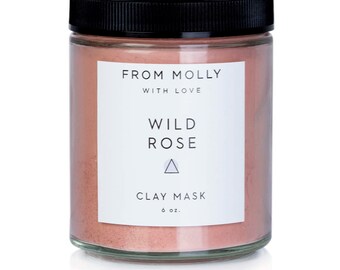 Wild Rose Clay Mask | Face Mask | Bentonite Clay Mask | Detox Mask | Mud Mask | Pink Clay Mask | Acne Mask | Facial Mask | Oily Skin