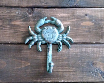 Crab Hook | Cast Iron | Coastal DIY Decor | Beach Decor | DIY Supply