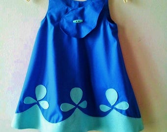Poppy Troll Blue Costume Dress for Birthday Party Dress Up Photo Prop Princess Poppy