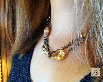 Collar woman, Pearl necklace, necklace chain, short neck collar, short necklace, friendship gift