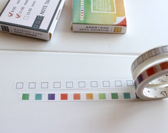 Checklist Washi Tape, Checklist Stickers, Planner Tape, Planner Stickers, Tick List, Skinny Thin Planner Tape (PT-120, PT-121)