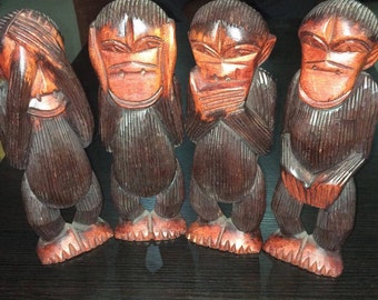 Four wise monkeys ( See no evil, speak no evil, hear no evil and do no evil)