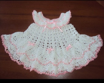 Crochet baby dress Crochet dress Baby girl dress Baby dress Christening dress Crochet baby clothesCrochet baby dress Crochet girl dress Baby