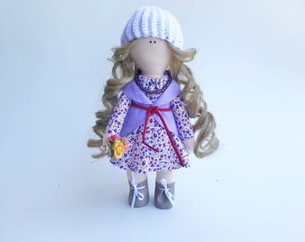 Cloth doll, rag doll, tilda doll, interior doll, fabric doll, stuffed doll, stuffed toy, decoration, textile doll, gift, decor