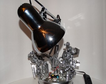 Bite my shiny metal lamp transformers-inspired lamp