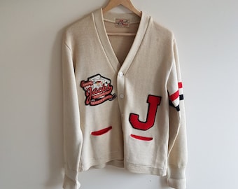NOS Vintage Letterman W MGR Patch American Knitware Emblem Mfrs