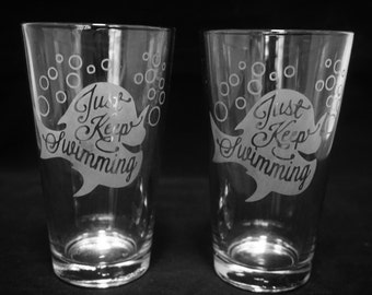 Dory Just Keep Swimming Glass Set