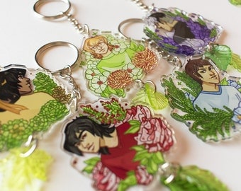 ON SALE | Voltron Legendary Defender Floral Acrylic Charms