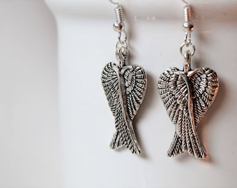 Angel wing earrings | Angel jewelry | Spiritual earrings | Angel earrings | Wing earrings | Guardian angel earrings | Guardian angel