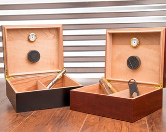 Personalized Cigar Humidor, Engraved Humidor, Cigar Humidor Box, Cigar Box, Cigar Case, Groomsman Gift, Groomsmen, Best Man Gift