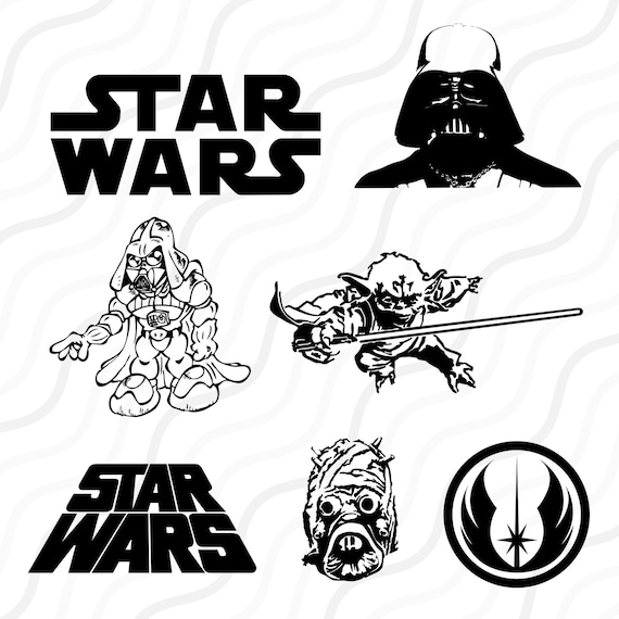 Download Star Wars SVG Star Wars Clipart Star Wars silhouette SVG Cut