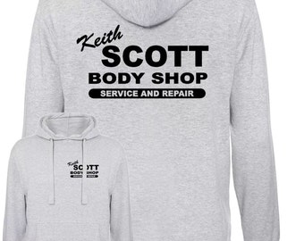 Keith Scott funny tv show one costume body shop tree vintage hill retro Hooded Sweatshirt