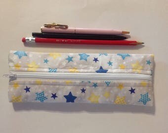 Pencil case, crayon bag, toddler gift, back to school, zipper bag, school supplies