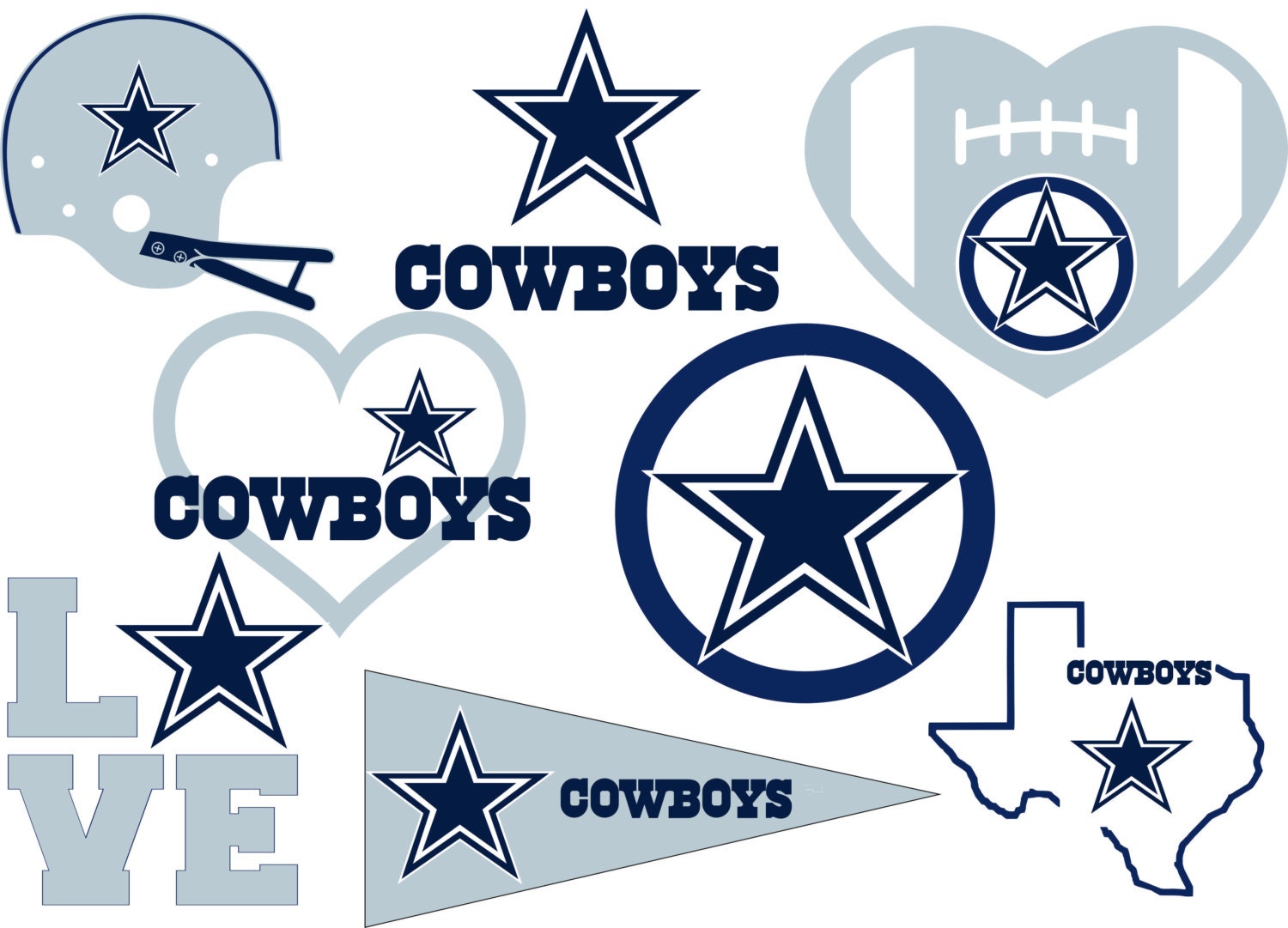 Download Dallas Cowboys logo SVG Vector Design in 4 Formats by SVGClub