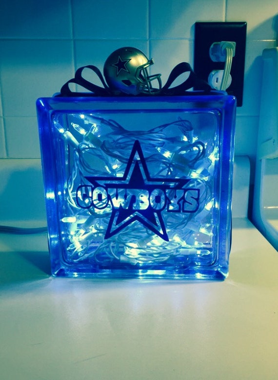 Dallas Cowboys Blue stained block light sport by SponselCrafts