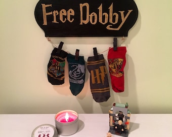 Harry Potter Free Dobby sock hanger