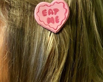 Leather Eat Me Cookie Hair Accessory