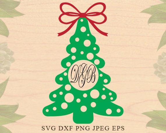 Download Items similar to Christmas monogram SVG Snowy Christmas ...