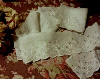 An English embroidery, vintage (mechanical embroidery)