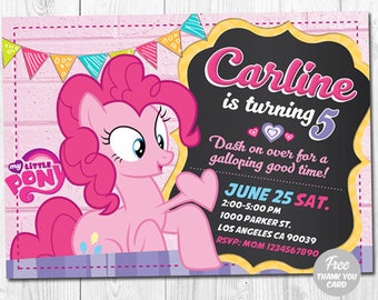 Pinkie Pie Birthday Invitations 8