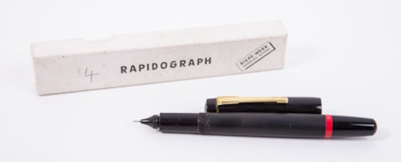 Boxed Rapidograph pen Hamburg Germany 1960s