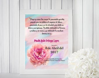 JW Baptism Print, JW baptism gifts, JW, watercolor prints