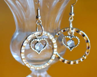 Hoop dangle earrings