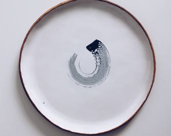 Ceramic Plate. Handmade Plate. Stoneware Plate. Dinner Plate. Wedding Gifts.