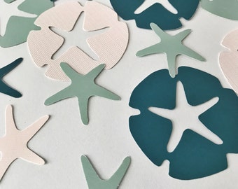 Starfish Confetti, Sand Dollar Confetti, Beach Confetti, Beach Party, Beach Party Supplies, Bridal Shower, Confetti, Table Scatter, Beach