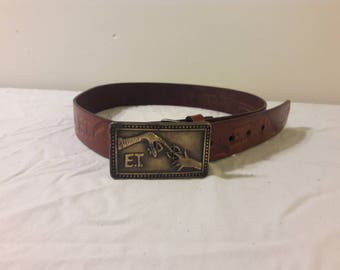 1982 E.T. Leather Belt & Buckle
