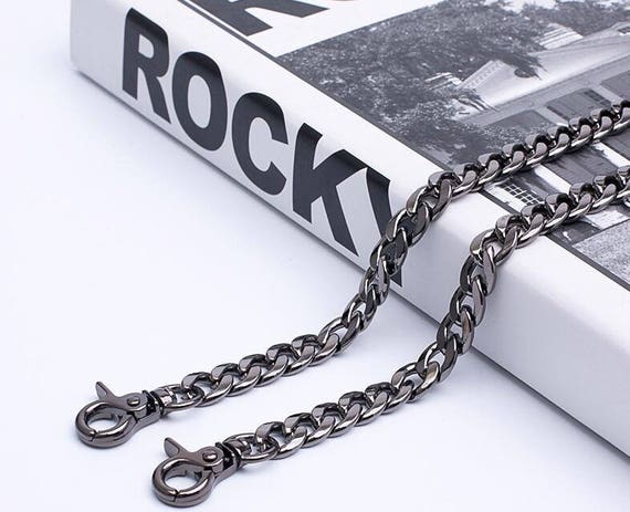 black chain purse strap
