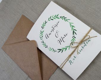 Wedding invitation incl. reply card