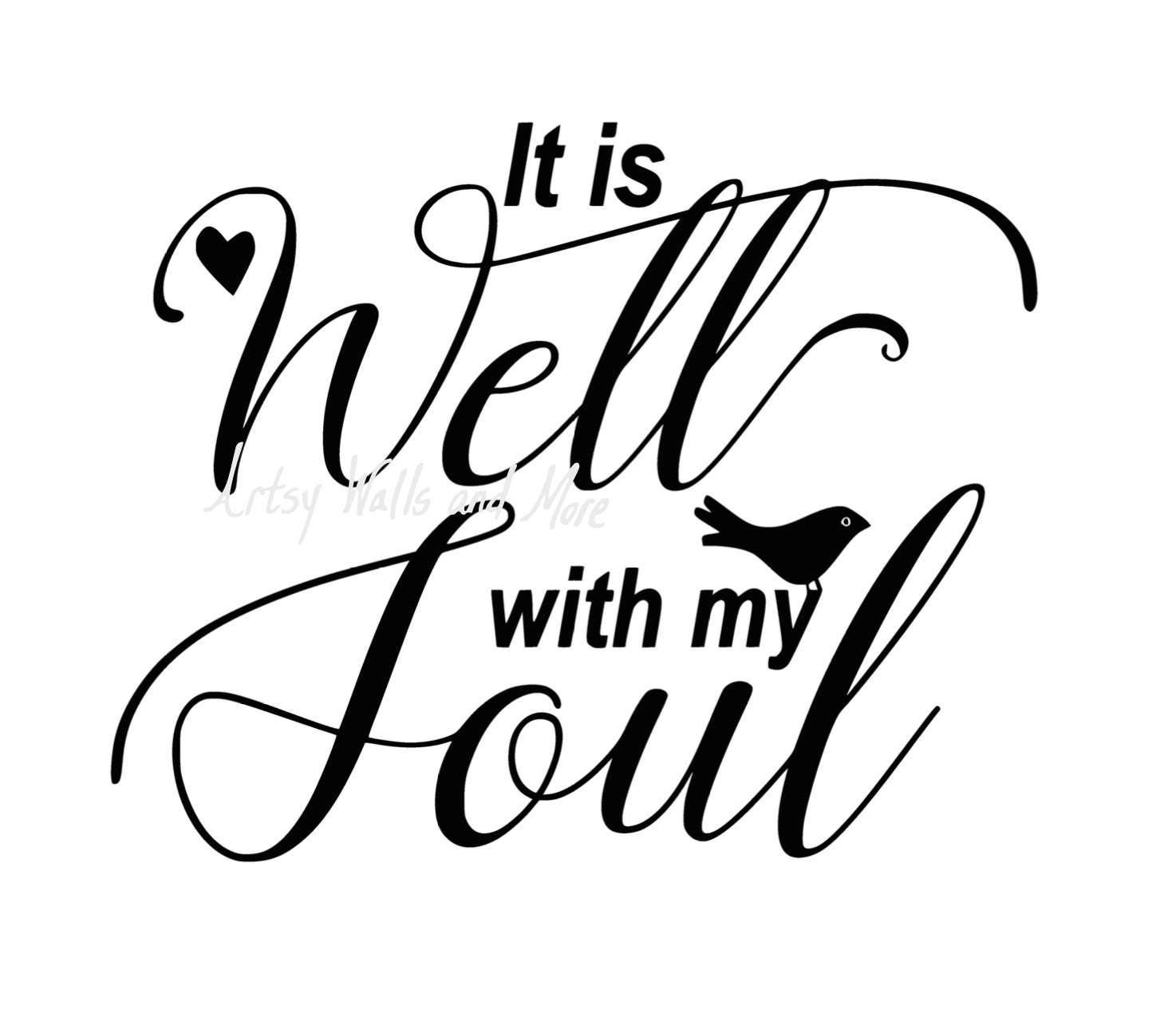 It is well with my soul SVG png jpg CUT file It is well with