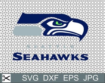 Seattle Seahawks Logo SVG Eps Dxf Jpeg Format Vector Design Digital Download File Silhouette Studio Cameo Cricut Design Cutting Machines