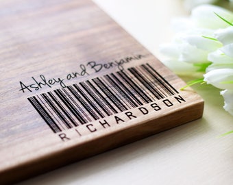 Wedding Cutting Board Personalized Cutting Board Wedding Gift for Couple Bridal Shower Custom Gift Anniversary gift Housewarming gift