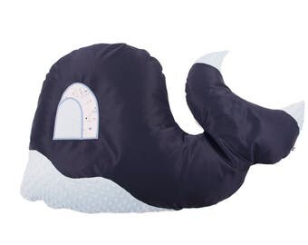 blue whale pillow pet