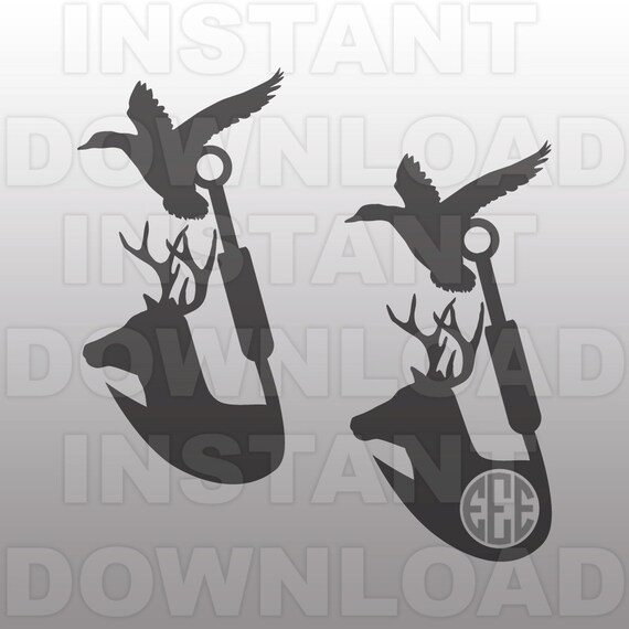 Deer Duck Hook SVG FileHunting and Fishing SVG File