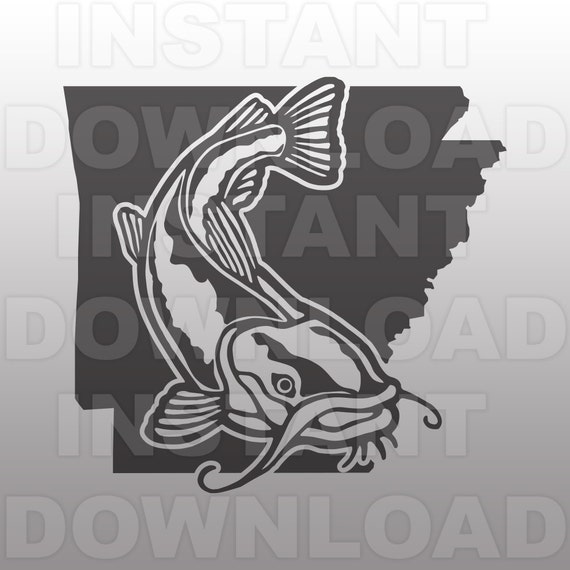 Download Arkansas Catfish SVG FileFishing SVG Vector Clipart for