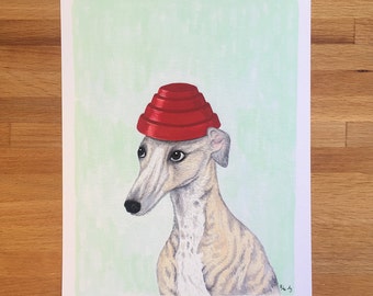 Whippet, Whippet Good - Unframed 8.5x11 Limited Edition Giclee Print