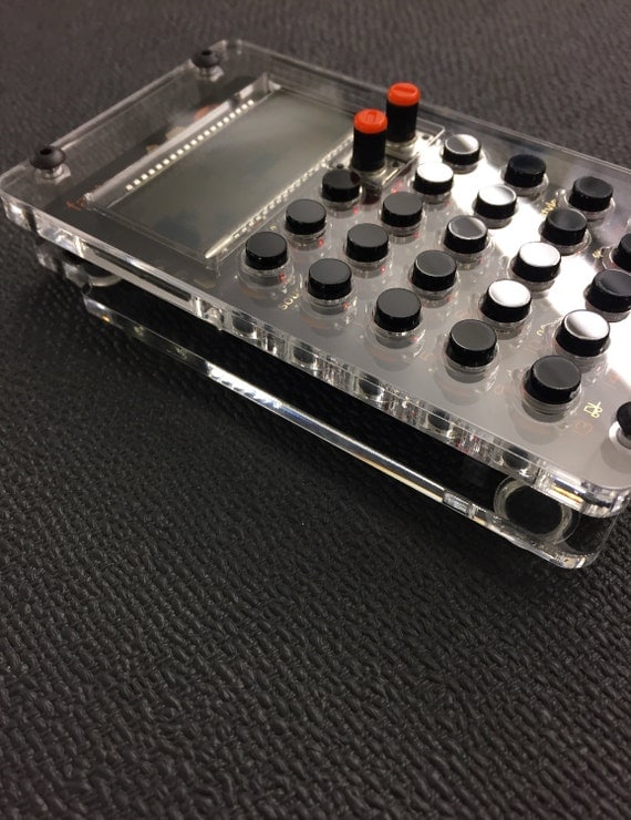 Case for teenage engineering pocket operator with assembled buttons