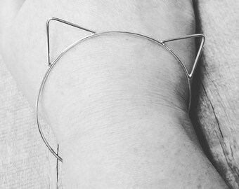 Cat Bracelet Sterling Silver
