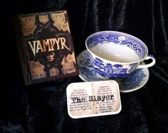 The Slayer Custom Blend Tea - White Chai, Summer Rose, Cardamom Custom Blend Loose Leaf Tea - Fandom Tea Blend - Buffy the Vampire Slayer