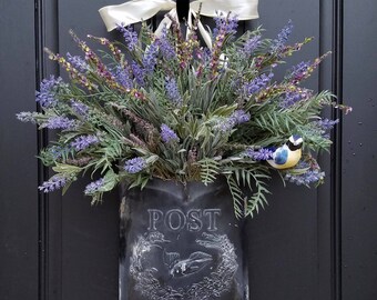 Lavender Wreaths, Lavender Fields, Spring Wreaths, Spring Bouquet, Spring Wild Flowers, French Inspired Flowers, Twoinspireyou Wreaths